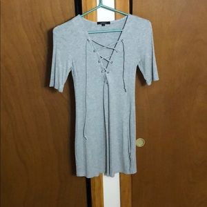 Gray t shirt dress